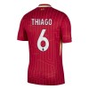 Maillot de Supporter Liverpool Thiago 6 Domicile 2024-25 Pour Homme